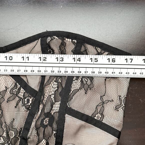 Reiss Babie Strapless Bustier Lace Dress NWT Black Size 10 - Picture 11 of 15